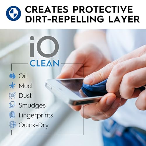 Screen Cleaner Spray (16oz - 473ml) – Large Cleaning Kit | for LCD LED OLED TV Smartphone, iPad, Laptop, Touchscreen, Computer Monitor, Electronic Devices 3 Cloths and 2 Nozzles - size: 16 Fl Oz + 3 Cloths