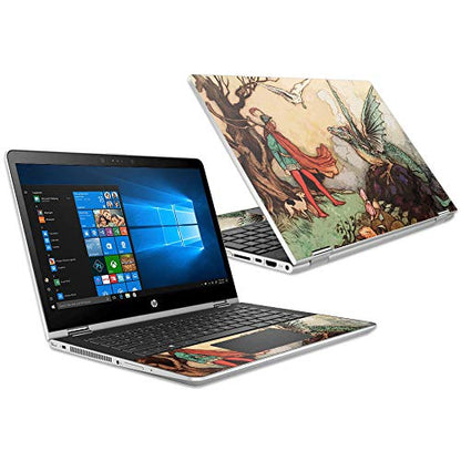 Mightyskins Skin Compatible with Hp Pavilion X360 15.6" (2018) - Tale of A Dragon | Protective, Durable, and Unique Vinyl Decal Wrap Cover | Easy to Apply, Remove, and Change Styles | Made in The USA - color: Tale Of A Dragon