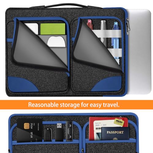 360 Protective Laptop Case 15" 15.6" 16" Sleeve, Water-Resistant Handbag with Straps Compatible with 16" MacBook Neo, MacBook Pro Air 16"/15", XPS 16" and Most 15" 15.6" 16" Notebooks,B01BL02 - color: B01bl02, size: 15"-16"