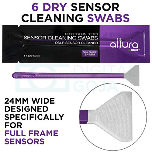 Altura Photo Camera Cleaning Kit, Full Frame Sensor Cleaner DSLR Mirrorless | Streak-Free Results, Includes Cleaner, Swabs, Pen, Blower, Brush, Cloth & Hard Case - style: Full Frame