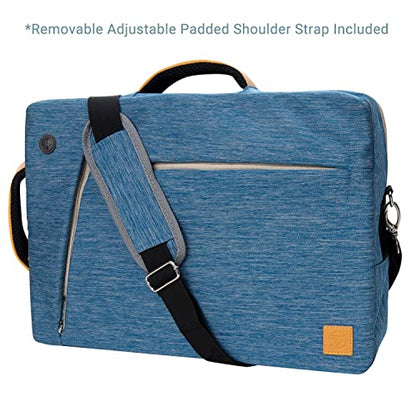 Vangoddy Slate 3-in-1 Universal 10 12-inch Covertible Laptop Messenger Shoulder Bag (Blue) - color: Blue, size: 10" to 12-inch