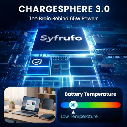 65W AC Adapter Laptop Charger Replacement for HP Pavilion & Envy 14 Series 4.5x3.0mm Tip