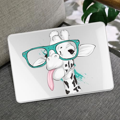 MEEgoodo 4-in-1 Printed Case for MacBook Neo 13 inch 2026 Release Model A3404, Laptop Hard Shell Cases with Keyboard Skin & Screen Protector & Webcam Covers, Funny Giraffe - color: Funny Giraffe