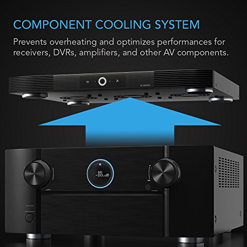 AC Infinity AIRCOM S8, Quiet Cooling Blower Fan System 17" Rear-Exhaust | Designed for Receivers, Amps, DVR, AV Cabinet Components - size: 17" Rear-Exhaust, style: Speed Controller