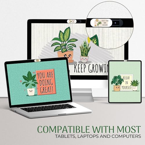 MESMOS Laptop Camera Cover Slide Cute, Laptop Accessories, Computer Camera Webcam Cover Slide, Web Cam Privacy Cam Blocker. Fits MacBook Pro & Air, iPad iMac (Large) - size: Large