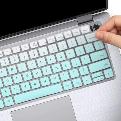 Keyboard Cover Skin for Dell Latitude 3440 5440 5430 5431 5420 14", Dell Latitude 14" 7450 7440 7430 7420 7410, Dell Latitude 14" 9420 9430, Dell Latitude 9520 9510 7520 15.6" Laptop -OmbreMint - color: OmbreMint