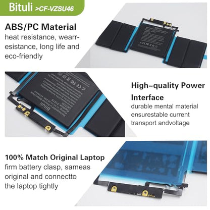 A1706 A1819 Battery Replacement Laptop Battery Compatible with Mac Book Pro 13 inch [Late 2016 Year, Mid 2017 Year], EMC 3071 3163 [11.41V/4320mAh] - color: A1819