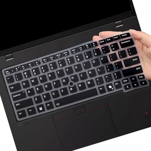 Keyboard Cover for 2026 2025 2024 Lenovo Thinkpad L14 P14s Gen7/Gen 6/Gen 5 14", Thinkpad T14 T14s Gen 6/5 14", Thinkpad E14 Gen 7 14", US Layout (Not Fit T14 T14s L14 P14s Gen 4/3/2/1, E14 Gen 6/5/4) - color: Black