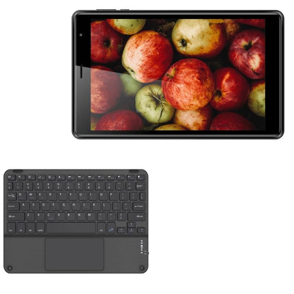 BoxWave Keyboard Compatible with Hot Pepper Arbol - SlimKeys Bluetooth Keyboard with Trackpad, Portable Slim TouchPad - Jet Black
