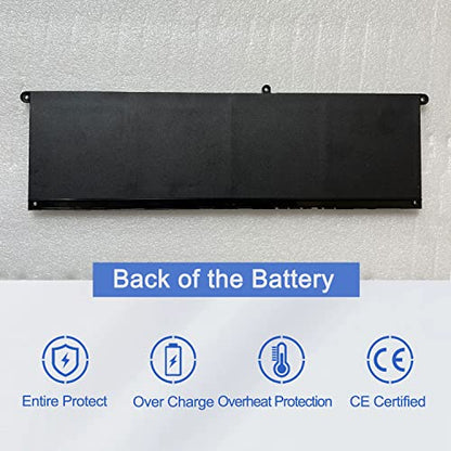 JOTACT V6W33 54Wh Laptop Battery Compatible with Dell Inspiron 5310 5415 3510 3511 3515 5410 5418 5510 5515 5518 Latitude 3320 3420 3520 Vostro 3510 3511 3515 5510 5410 Series Laptop TN70C G91J0 15V - size: 11.18*3.22*0.22inch V6W33