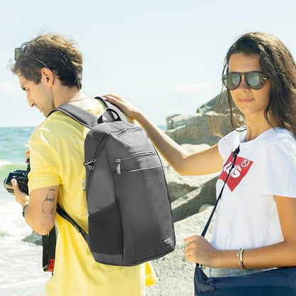 Travelon Anti-Theft Metro Backpack with RFID blocking pouch - color: Gray