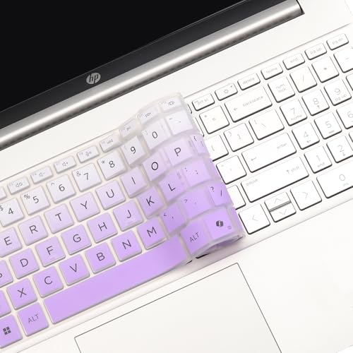 Keyboard Cover for HP Laptop 15.6" 15-fc 15-fd 15z-fc000 15-fc0245dx 15-fc0025dx 15-fc0093dx 15-fc0099nr 15-fc0010nr 15-fc0307dx 15-fc0146dx 15-fc0047wm 15-fc0025dx 15-fc0041wm 15-fc0081nr 15-fc0037wm - color: OmbrePurple