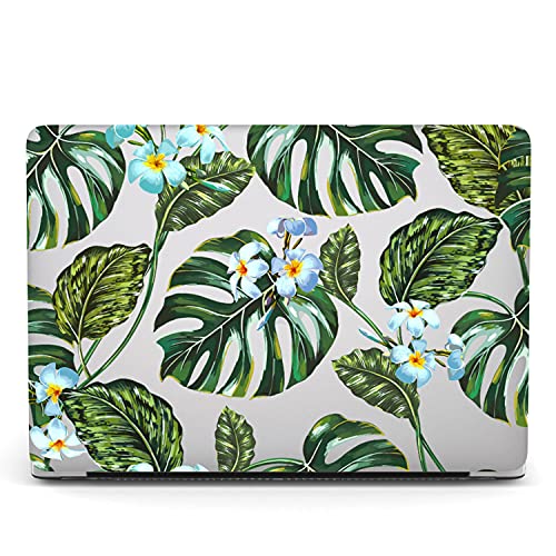 Protective Case Compatible with MacBook Pro 13 inch with CD-ROM Model: A1278(Old Version 2012/2011/2010/2009/2008), Plastic Hard Shell Case Cover & Keyboard Cover Skin - Green Leaves - color: Green Leaves, size: A1278(Pro 13 w/CD-ROM 2008-2012)