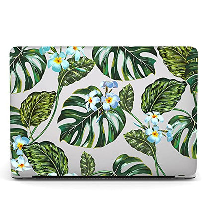 Protective Case Compatible with MacBook Pro 13 inch with CD-ROM Model: A1278(Old Version 2012/2011/2010/2009/2008), Plastic Hard Shell Case Cover & Keyboard Cover Skin - Green Leaves - color: Green Leaves, size: A1278(Pro 13 w/CD-ROM 2008-2012)