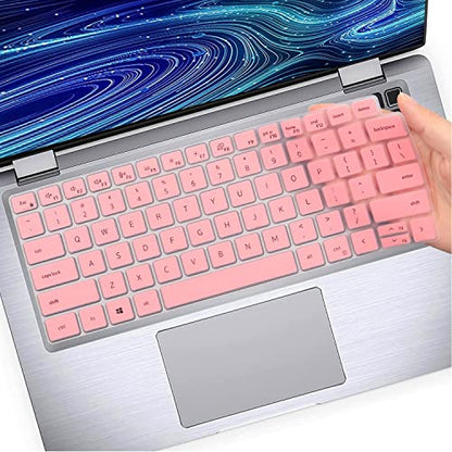 Keyboard Cover Skin for Dell Latitude 3440 3450 5450 5440 5430 5431 5420 14", Latitude 14" 7450 7440 7430 7420 7410 9420 9430, Latitude 16" 7650 7640, Latitude 9520 9510 7520 15.6" 2024-2022-Pink - color: Pink