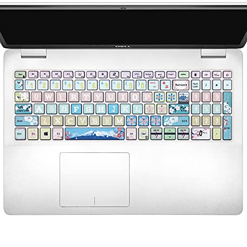 Keyboard Cover for 2021 2020 2019 Dell Inspiron 15 5501 5502 5505 5508 5584 5590 5593 5598 15.6" & Inspiron 15 7000 7590 7591 7501 7506 7706 7790, Vostro 7590 5590 7500, Sakura - color: Sakura
