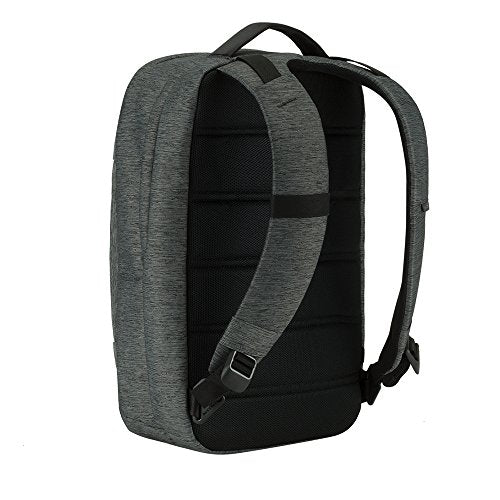 Incase Compact City Backpack – 18L Everyday Travel Tech Backpack and Laptop Bag for Work or School – Three Pockets, 16” Padded Laptop Sleeve, Quick Access Pocket – Heather Black - color: Heather Black