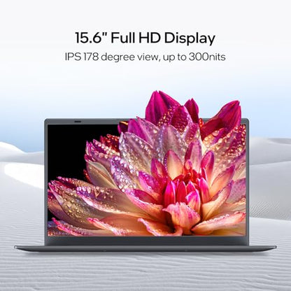 UOWAMOU 15.6 IPS-FHD-Laptop, 12GB LPDDR5 RAM 1TB NVMe SSD Laptop Quad Core N95 (up to 3.4GHz), Multi-Ports Lightweight Computer for Student-Home WiFi 5 BT5.0