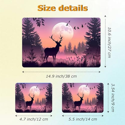 Universal Laptop Skin Sticker with 2 Wrist Pad Decals, 3-Piece Removable Vinyl Laptop Cover, Dree at Sunset Waterproof Anti-Scratch, Easy-Trim Fit for 13.3" 14" 15.6" Laptops - color: Dree at Sunset
