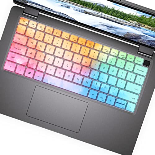 Keyboard Cover for Dell Latitude 3000 3340 13.3", Dell Latitude 5320 5330 5340 5350 13.3, Dell Latitude 7320 7330 7340 7350 13.3" 2-in-1 US Layout Keyboard Skin-Colorful - color: Colorful