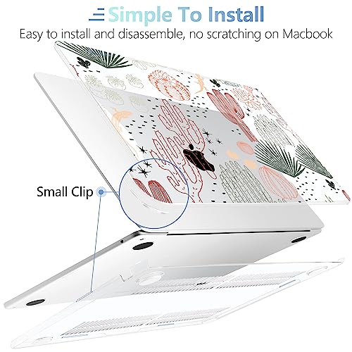 MEEgoodo for M5/M4/M3/M2 MacBook Air 15 inch Case 2026 2025 2024 2023, Case Fit Model (A3448/A3241/A3114/A2941) for MacBook Air 15.3 inch, Cacti - color: Cacti
