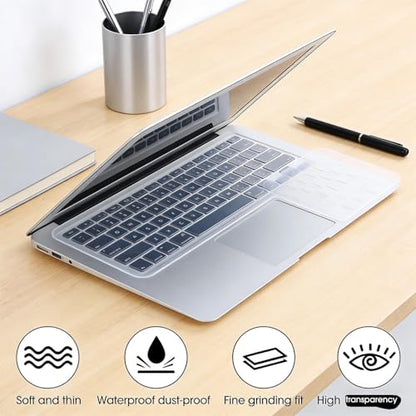 10Inch Transparent Silicone Dustproof Keyboard Film for Laptop Notebook MacBook Waterproof Clear Keypad Protector Cover - color: 8-10 Inch