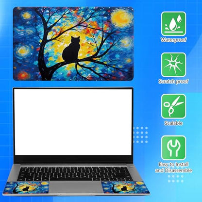 Universal Laptop Skin Sticker Decal for 11.6”12" 13" 13.3" 14" 15" 15.4" 15.6" Reusable Waterproof Scratch-Scratch Resistant Protective Vinyl Laptop Notebook Skin Stickers - Cat in The Tree - color: Cat in the Tree