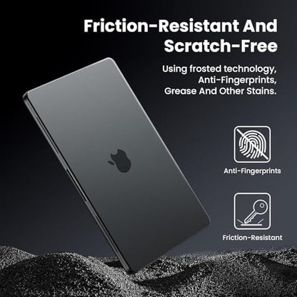 BlueSwan Flexible Case for MacBook Pro 16 inch, M5-M1 Pro/Max 2026-2021 | Anti-Scratch Protective Laptop Cover with Grippy Matte Texture, Seamless Fit and Lightweiht, Frosted Black - color: Frosted Black, size: Pro 16-inch (2026-2021)