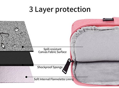 14 Inch Laptop Sleeve Case Women Girls for DELL XPS 15, Latitude 5420 7420, Inspiron 14, Lenovo Flex 5, HP 14 Laptop, Razer Blade 15, Laptop Cover 14 inch Water Resistant Computer Bag -Pink - color: Pink, size: 14 inch
