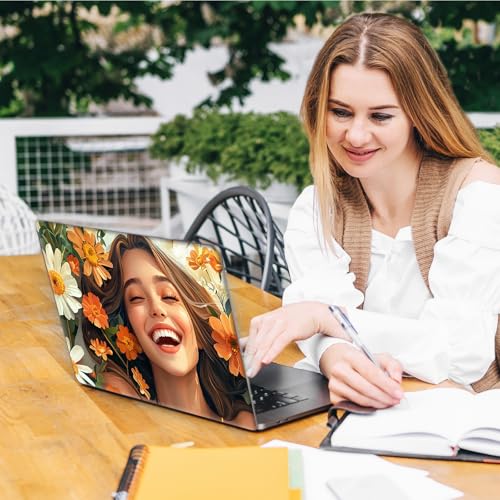 Laptop Skin Sticker Decal, Universal Reusable Vinyl Laptop Cover for 12" 13" 13.3" 14" 15" 15.4" 15.6" Notebook PC, Waterproof Scratch-Resistant with 2 Wrist Pads, Easy to Apply & Remove,Girls - color: Girls
