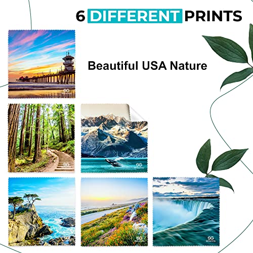 Microfiber Cleaning Cloth for Glasses - Eyeglass Cleaning Cloth - Lens Cleaning Cloth - Microfiber Glasses Cleaning Cloth for Phone, Screens, Camera Lens Cleaner - 6 pcs - color: 6 Pcs Nature