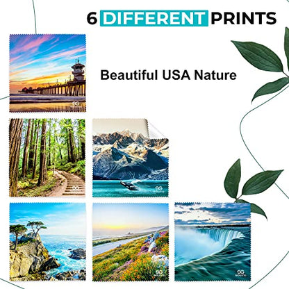 Microfiber Cleaning Cloth for Glasses - Eyeglass Cleaning Cloth - Lens Cleaning Cloth - Microfiber Glasses Cleaning Cloth for Phone, Screens, Camera Lens Cleaner - 6 pcs - color: 6 Pcs Nature