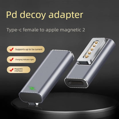 USB Type C Male to Female Adapter for Magnetic 2, Supports 85W/60W/45W Fast Charging