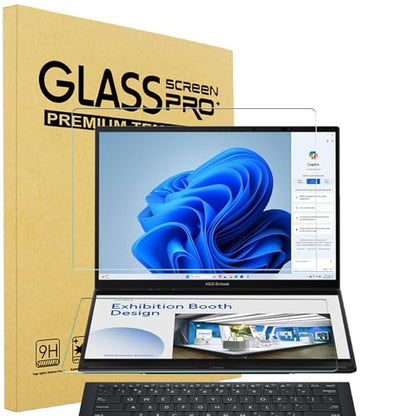 i-Tensodo 2 Pack 14 inch Tempered Glass Screen Protector for 2025-2024 ASUS Zenbook Duo 2-in-1 Laptop Dual 14'' OLED (UX8406),9H Hardness,HD Clear, Anti-Scratch - color: Tempered Glass