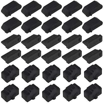 WMYCONGCONG 30 PCS USB Port Cover Silicone Anti Dust Protection Caps Dust Plug for USB A, HDMI, RJ45 Ethernet Hub Port