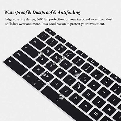 Keyboard Cover for 14" ASUS Chromebook Flip C433 C433TA C434 C434TA C302 C302CA/ASUS Chromebook CX1/ASUS Chromebook 14 C425TA/ASUS Chromebook C423NA C523NA Keyboard Skin-Black - color: Black