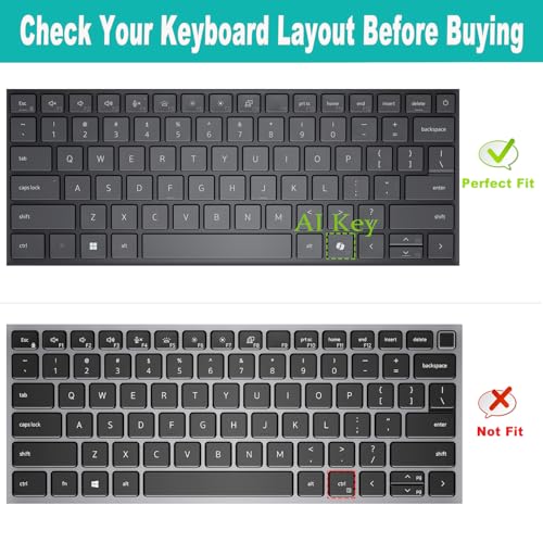 Keyboard Cover for 2026 2025 Dell Pro 14 PC14250/14255,Pro 14Plus PB14250/14255,Pro 14Max MC14250/14255 14 inch Laptop (NOT FIT Dell Pro 14 PA14250) US Protective Keyboard Skin-Colorful - color: Colorful