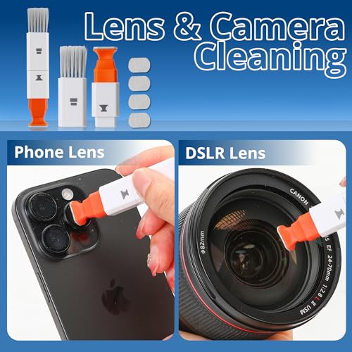 Upgraded Keyboard Cleaning Kit, 32PCS Electronics Cleaner Tool with Dust Cleaning Putty, Microfiber Cloth, Wipes-Cleaning Set for iPhone, AirPods, iPad, Laptop, PC Screen, Monitor, Camera