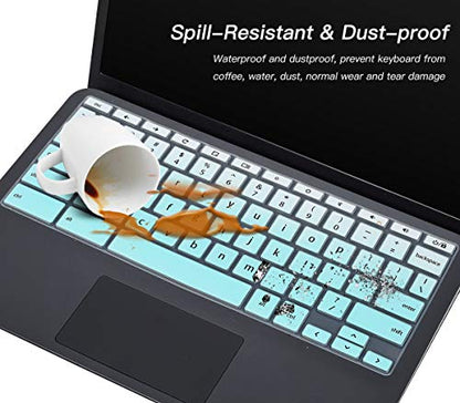 CaseBuy Keyboard Cover Skin for HP Chromebook 11A G8 / G8 EE / 11MK G9 / 11MK G9 EE, HP Chromebook 11 11a-na0010nr/21nr/30nr/40nr/50nr/60nr, HP Chromebook x360 11 G3 EE, Ombre Mint - color: Ombre Mint