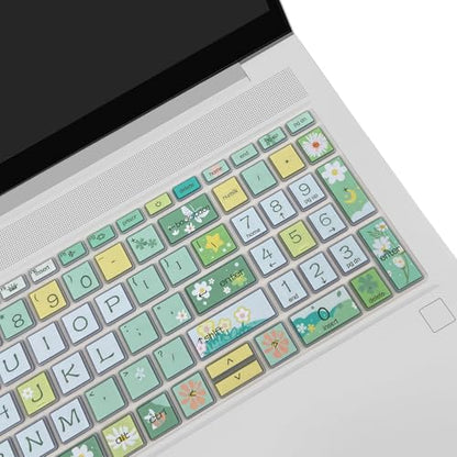Keyboard Cover for 15.6" HP ProBook 450/455/650 G8/G9/G10, ZBook Power G8/G9 - Cute Spring Flowers Keyboard Skin - color: Spring Flowers