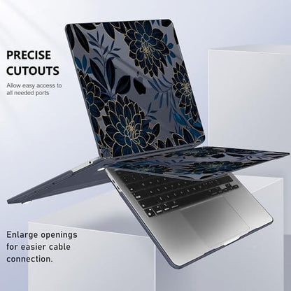 May Chen for MacBook Pro 13 inch Case 2022 2021 2020 Release A2338 M2 M1 A2289 A2251, Plastic Crystal Hard Shell Case Cover for MacBook Pro 13 inch Touch Bar Fits Touch ID, Luxury Dahlia - color: Luxury Dahlia