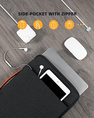 NIDOO 17.3 inch Laptop Sleeve Computer Carrying Case for 17.3" Lenovo Legion 5 / 5i / IdeaPad L340 / HP Gaming Pavilion 17 / Envy Laptop 17 / Acer Chromebook 317 / Asus ZenBook Pro 17 / Dell G7 17 - color: Black, size: 17.3 Inch