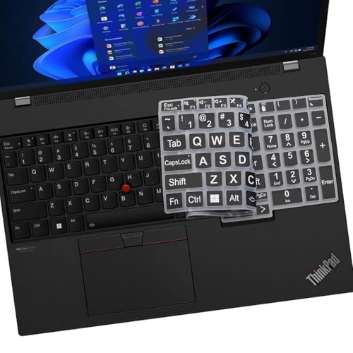 Keyboard Cover for Lenovo ThinkPad E16 L16 P16 P16v (Gen 2/Gen 1) / T16 P16s (Gen 3/Gen 2/Gen 1) 16 inch, Thinkpad L15 Gen 4/3 15.6 inch (Not Fit Thinkpad Z16,L15 Gen 2/1)-DZF - color: DZF