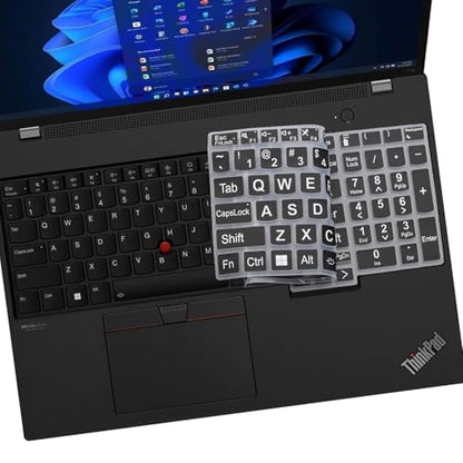 Keyboard Cover for Lenovo ThinkPad E16 L16 P16 P16v (Gen 2/Gen 1) / T16 P16s (Gen 3/Gen 2/Gen 1) 16 inch, Thinkpad L15 Gen 4/3 15.6 inch (Not Fit Thinkpad Z16,L15 Gen 2/1)-DZF - color: DZF