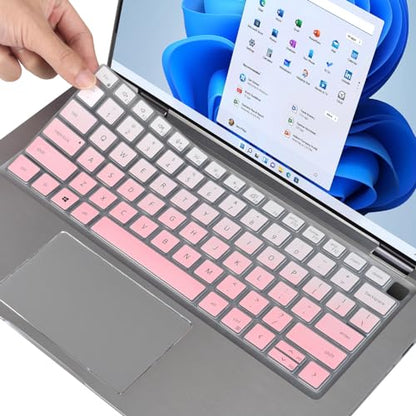 Keyboard Cover for 14" Dell Latitude 3440 5440 5430 5431 5420, Latitude 14" 7440 7430 7420 7410, Latitude 14" 9420 9430, Dell Latitude 9520 9510 7520 15.6" Keyboard Cover Skin, Ombre Pink - color: Ombre Pink