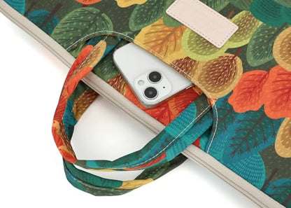 DACHEE Laptop Shoulder Bag for 15 Inch/15.6 Inch Macbook Pro - color: Colorful Forest(07)