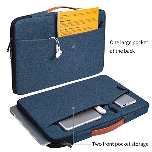17.3 inch Laptop Briefcase Bag for HP Pavilion 17 Inch, Envy 17, PROBOOK 17, Dell G7 17.3, Dell Inspiron 17, ASUS VivoBook 17, Acer Aspire 17.3-in Computer Sleeve Case, Navy Blue - color: Navy Blue, size: 17-17.3 Inch