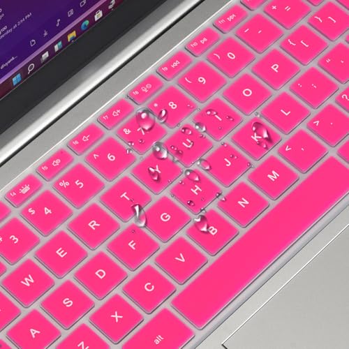 Keyboard Cover for 2023 HP Envy 2-in-1 14" 14t-es000 14-es0013dx 14-es0033dx, HP 14" Laptop 14-ep 14-em 14t-ep000 14z-em000 14-ep000 14-ep0097nr 14-ep0145cl 14-em0047nr Keyboard Skin, Hot Pink - color: Hot Pink