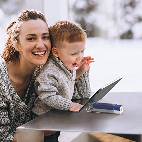 CLICK CLEAN Screen Cleaner, Fingerprint Proof Screen Cleaner Spray, All-in-One Cleaner with Microfiber, Shell and Phone Stand for All Phones, Laptop and Tablet Screens (Dark Blue) - color: Dark Blue