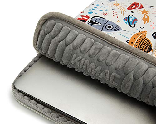 Kinmac 360° Protective Water Resistant Laptop Sleeve case Bag with Handle for MacBook Pro 14 inch,13.5 inch-13.9 inch and 14 inch Laptop(Spaceship) - color: Spaceship, size: 13.5 inch-14 inch